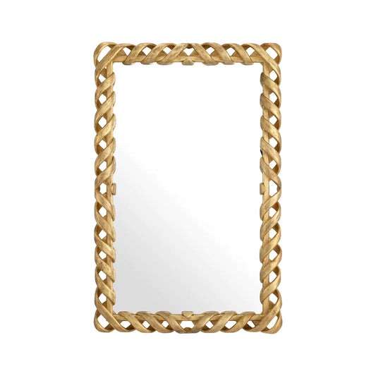 Oglinda dreptunghiulara aurie 93x141 cm