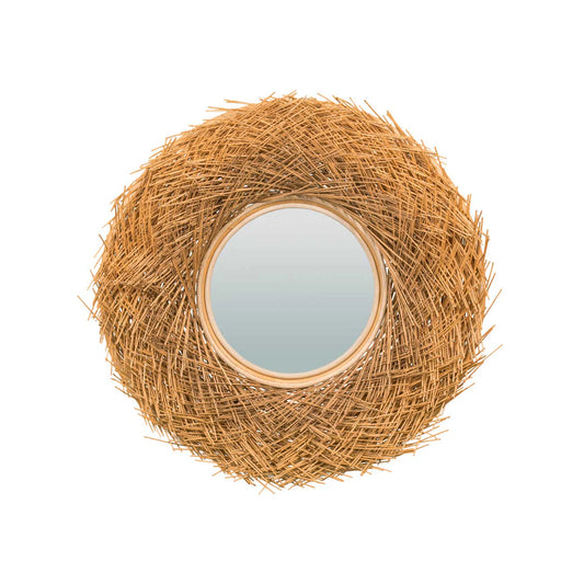 Oglindă din ratan Ø100 cm