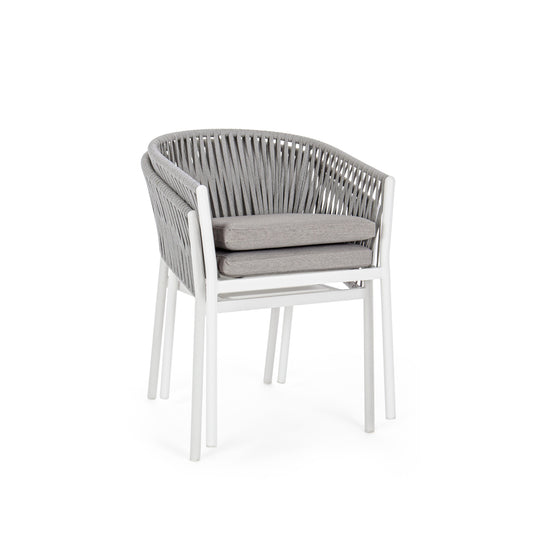 Scaun terasă AZZARO light grey