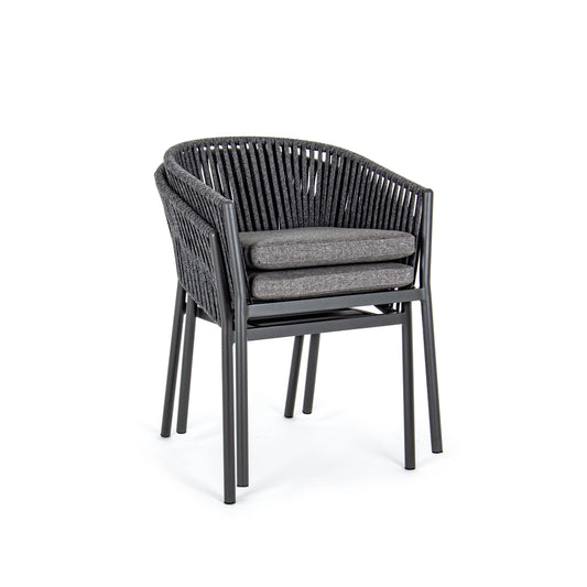 Scaun terasă AZZARO antracit