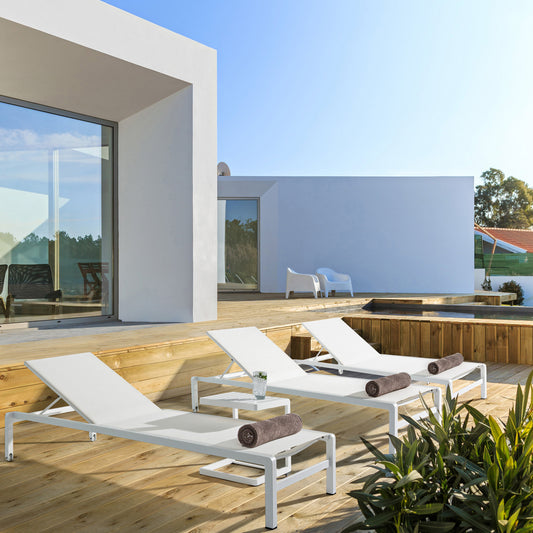 Şezlong VILLAMAR alb