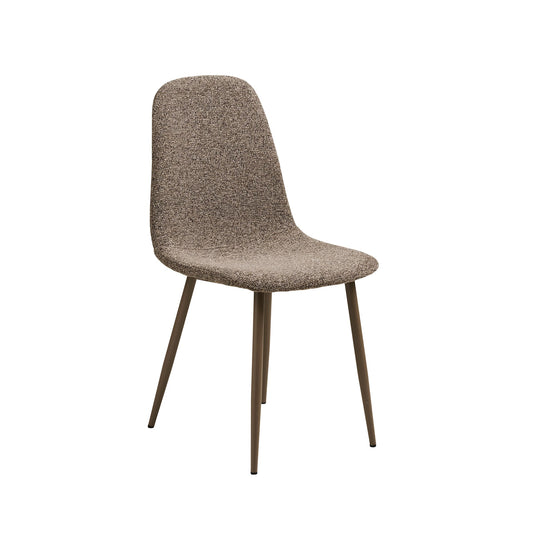 Scaun dining MARLO – bouclé taupe