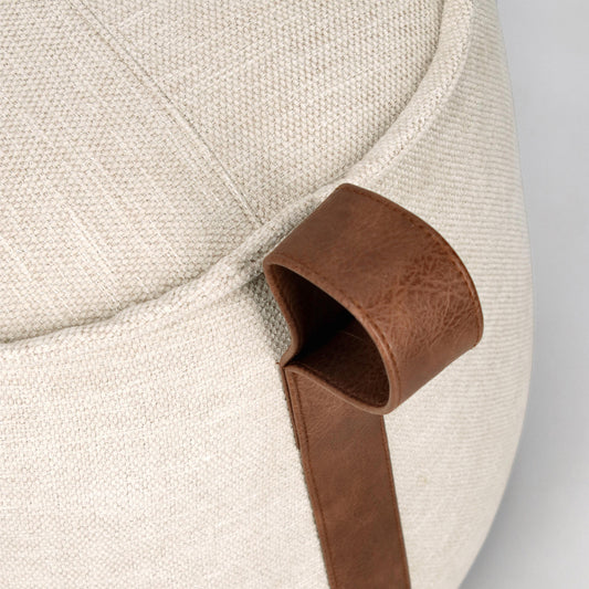 Taburet bej deschis EMMS Ø50 cm