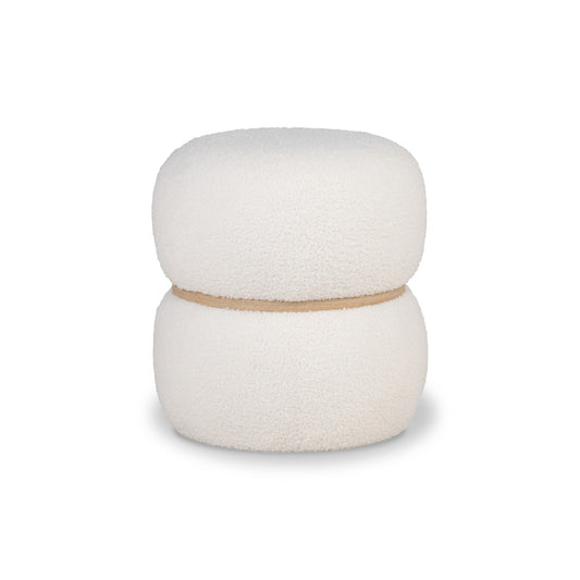 Taburet tapitat alb MISTRAL