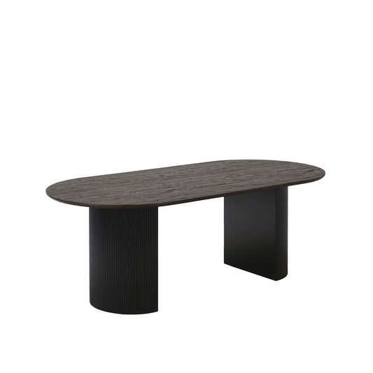 Masă dining FJORD negru - 210x100 cm