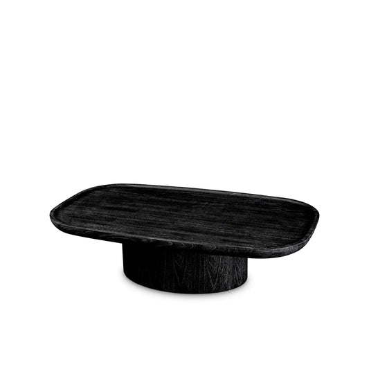 Masa cafea furnir negru 140x79,5 cm