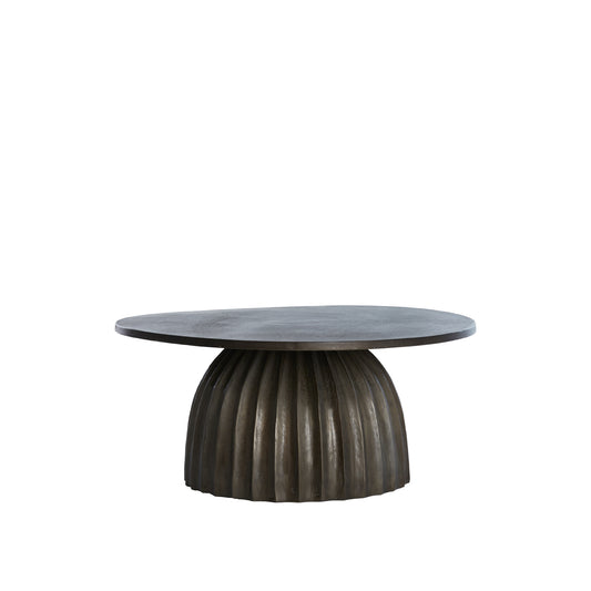 Masă cafea LUNA maro Ø 70x33 cm