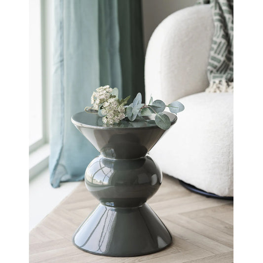 Măsuţă laterală FORM verde Ø 34x41 cm