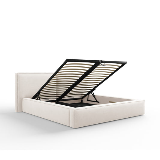 Pat VEGA L234 în ţesatură structurată bej deschis pentru saltea 180x200 cm