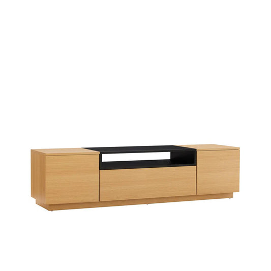 Comodă TV LOFT Natur & Negru 160 cm