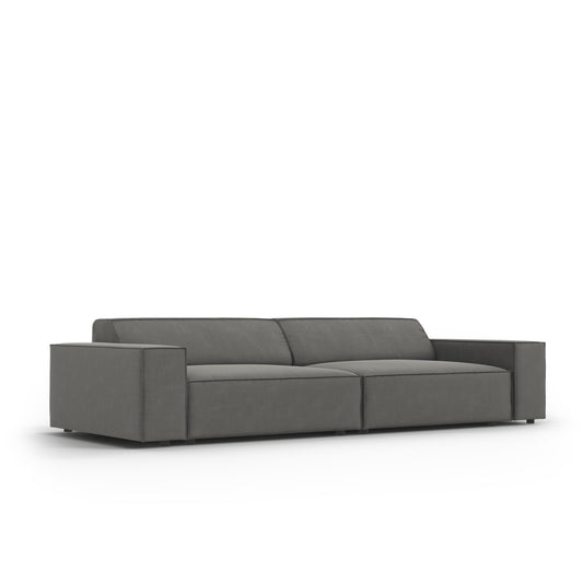 Canapea VEGA 3L în catifea gri deschis
