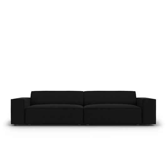 Canapea VEGA 3L în catifea neagră