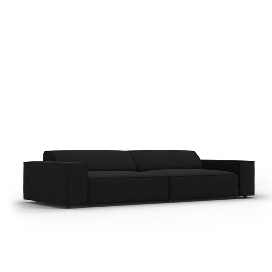 Canapea VEGA 3L în ţesatură structurată neagră