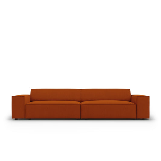 Canapea VEGA 3L în ţesatură structurată roşu terracotta