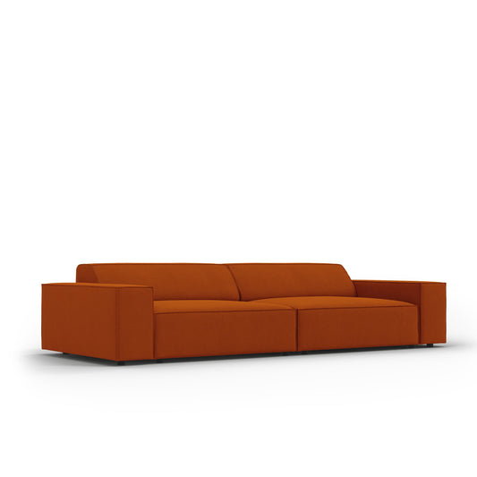 Canapea VEGA 3L în ţesatură structurată roşu terracotta