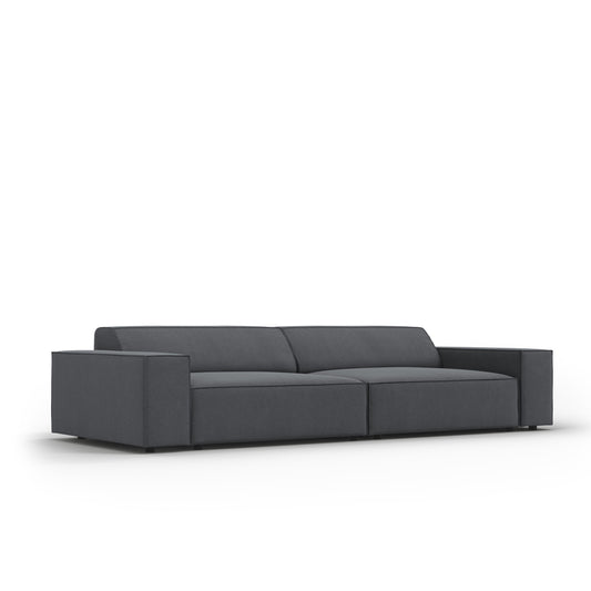 Canapea VEGA 3L în ţesatură structurată gri închis