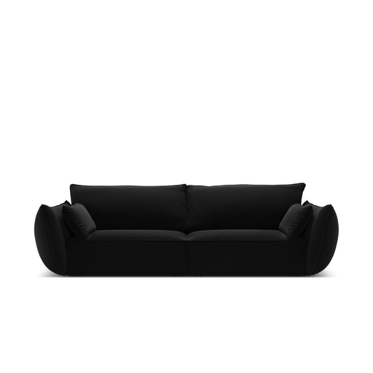 Canapea SAVOY 3L în catifea neagră