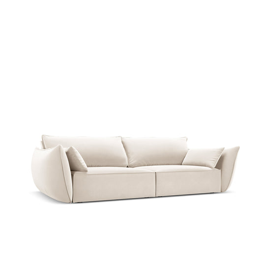 Canapea SAVOY 3L în catifea bej deschis