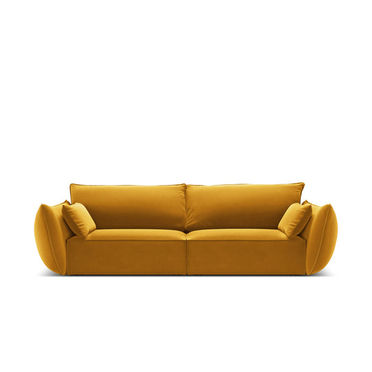 Canapea SAVOY 3L în catifea galbenă