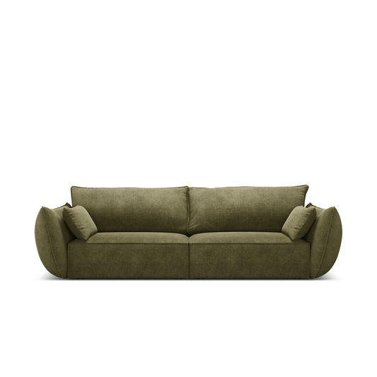 Canapea SAVOY 3L în ţesatură de chenilă verde olive