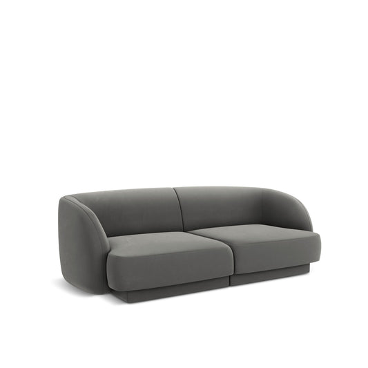 Canapea LINEA 2L în catifea gri