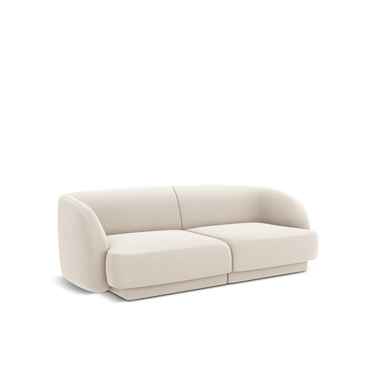 Canapea LINEA 2L în catifea bej deschis