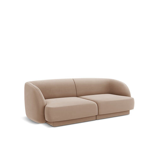 Canapea LINEA 2L în catifea bej nisip