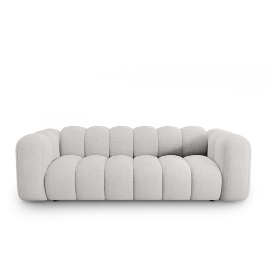 Canapea PICCADILLY 3L în ţesatură de chenilă gri deschis