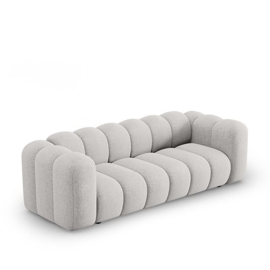 Canapea PICCADILLY 3L în ţesatură de chenilă gri deschis