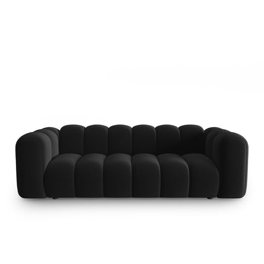 Canapea PICCADILLY 3L în catifea neagră