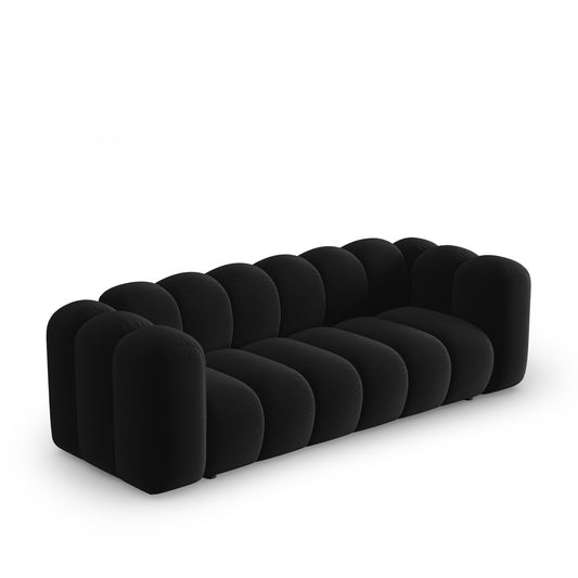 Canapea PICCADILLY 3L în catifea neagră