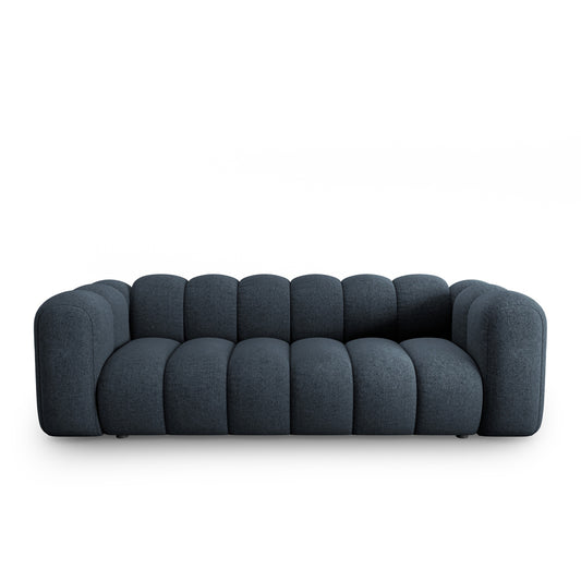 Canapea PICCADILLY 3L în ţesatură de chenilă bleumarin