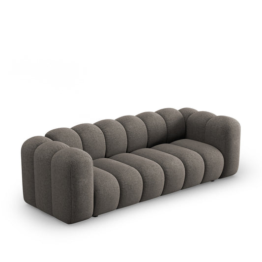 Canapea PICCADILLY 3L în ţesatură de chenilă gri închis