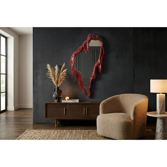 Oglindă Flux Red 77x150 cm