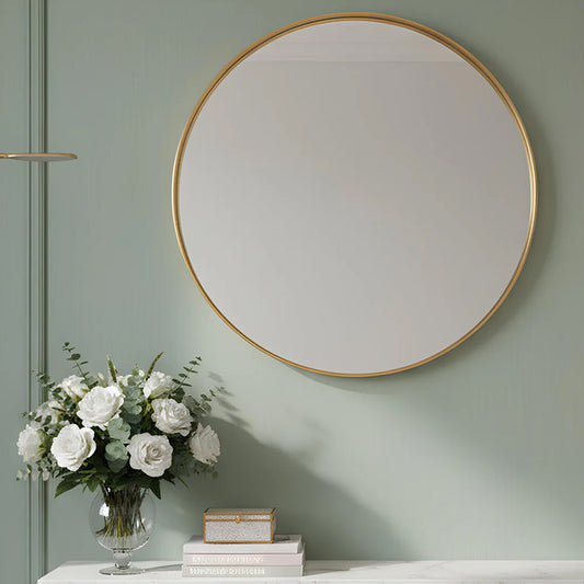 Oglindă aurie OUTLINE Ø60 cm