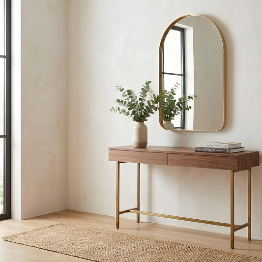 Oglindă cu ramă aurie OUTLINE 60x90 cm