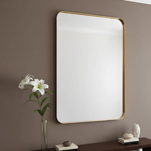 Oglindă cu ramă aurie OUTLINE 46x101 cm