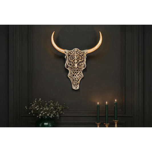 Decoraţiune de perete LACEBULL auriu 60 cm