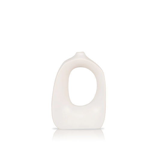 Vaza din ceramica alba H 28,5 cm