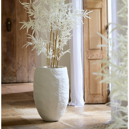 Vas alb SAVAR H 58 cm