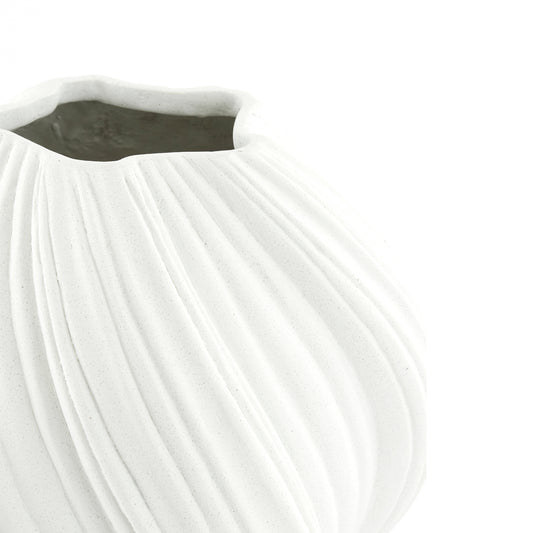 Vas decorativ alb AMARIS Ø34x32 cm