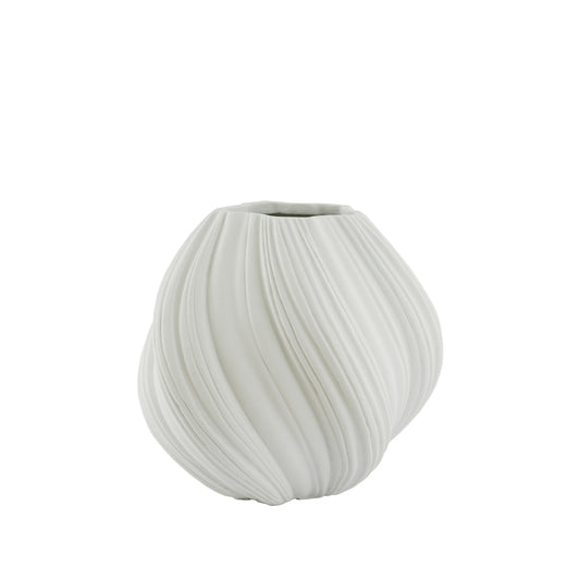 Vas decorativ alb AMARIS Ø52x48 cm