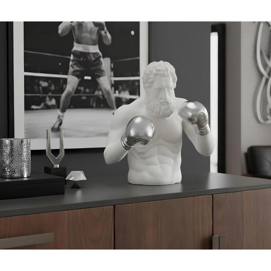 Figurină ARISTON alb H 47 cm