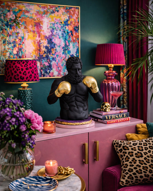 Figurină ARISTON negru H 48 cm