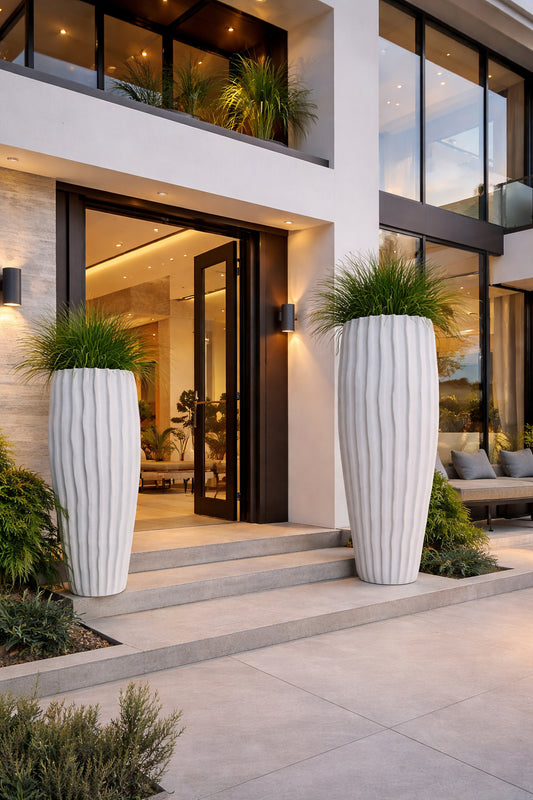 Vas pentru exterior DOMUS alb Ø70x150 cm