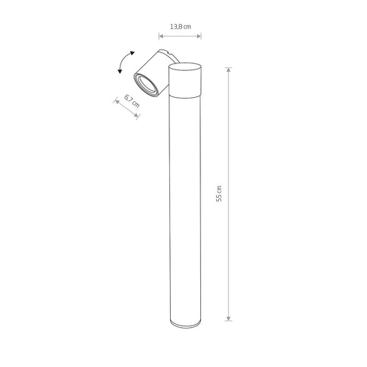 Stâlp de grădină NOVO H 55 cm