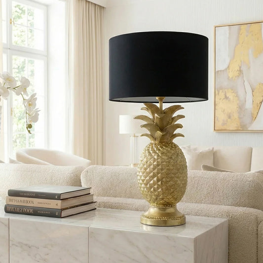 Lampă de masă ANANAS GOLD H 47 cm