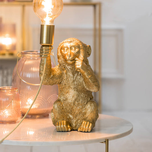 Lampă de masă MONKEY GOLD H 34 cm