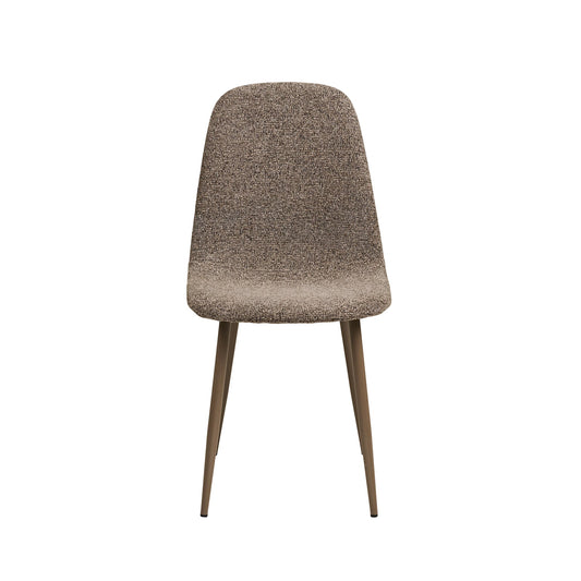 Scaun dining MARLO – bouclé taupe