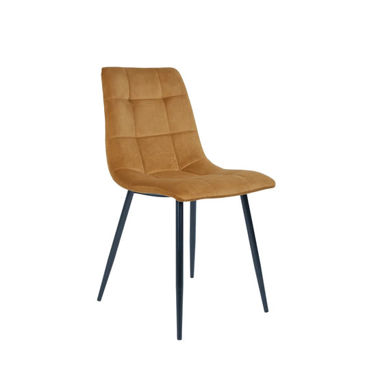 Scaun dining CAYEN – galben ocru